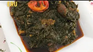 HOW TO MAKE A CAMEROONIAN ERU WITH FROZEN LEAF SPINACH| Solicious Cuisine