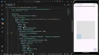 AnimatedAlign & AnimatedOpacity in Flutter | Simple Animation Tutorial