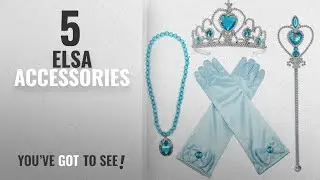 Top 10 Elsa Accessories [2018]: Alead Princess Elsa Dress Up Party Accessories et Gloves, Tiara,