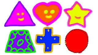Easy drawing Shapes || Different type of 2D shapes #shapes #learningvideos #kidsvideo