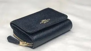 Coach Small trifold wallet black