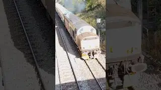 Diesel locomotive class 37510+730202 ROG great sound for the class 37 Burbage common