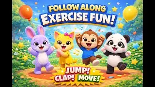Follow Along Exercise for Kids | Fun & Energetic Movement Song  #KidsExerciset#KidsDance#FunForKids