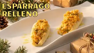 Sorprende en tus fiestas con este canapé de espárrago relleno 🎄✨