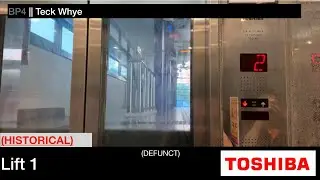 (HISTORICAL) Teck Whye LRT Station || Toshiba Elevator (Lift 1)