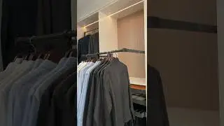 Pull down closet rod for closet system #spacesaving #interior #closetspace #interiordesign