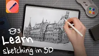 Draw a church using perspective by pen | Architectural sketching tutorial | Creative Outlook