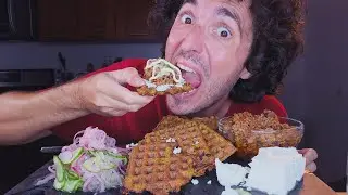 MY LAST VIDEO in NYC ! * Mukbang Eating Show *