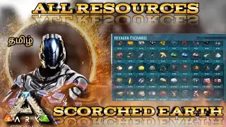 ARK SCORCHED EARTH ALL RESOURCES//#ark #arkcommunity #games