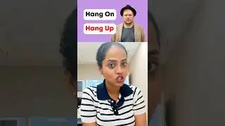 Hang On and Hang Up difference #vocab24 #shorts