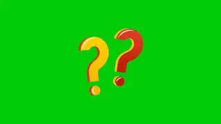 QUESTION MARK GREEN SCREEN | FREE TO USE