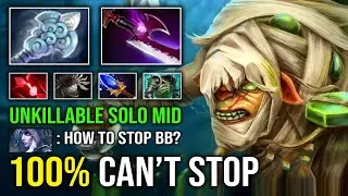 100% CAN'T STOP Wind Waker Silver Edge 1v5 Solo Mid Bristleback Invisible Hard Carry Dota 2