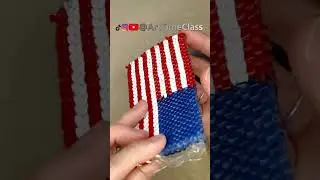 American Flag Boondoggle Keychain! #keychain #handmade #boondoggle