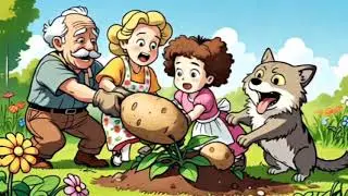 Giant potato story| learn english with stories |english learning practice