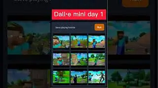 Steve playing fortnite - Dalle mini