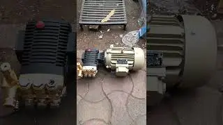 300 BAR TRIPLEX PLUNGER PUMP WITH CROMPTON MOTOR SET 🔥💫 CONTACT ☎️ 9726255752 ☎️ #automobile