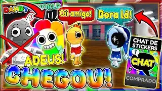😱ATUALIZOUUU❗😲NOVO CHAT de STICKERS CHEGOU em DANDYS WORLD❗💬VEJA TUDO❗ #dandysworld #roblox  👀🔥