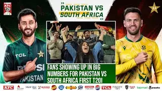 Fans showing up in big numbers for Pakistan vs South Africa first T20I in Rawalpindi