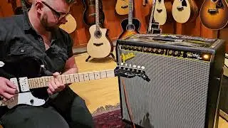 Playing Jack White Fender Triplecaster on Jack White Fender Pano Verb Amplifier! #beautifulguitars