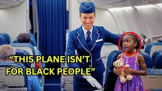 Heartless flight attendant kicks BLACK girl off plane, she instantly regrets it!