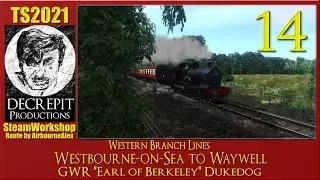 Train Simulator ep14: Western Branch Lines, GWR 3200 Class Dukedog passenger excursion