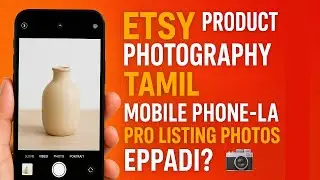 Etsy Product Photography Tamil | Mobile Phone la Pro Listing Photos Eppadi!