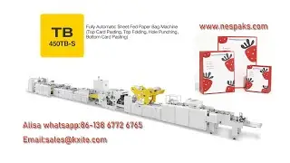 Sheet-fed Luxury Paper Bag Tube Forming Machine with Top Card Pasting