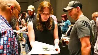 Collectors Spend THOUSANDS on Original Art at the Heroes Con Saturday Night Auction!
