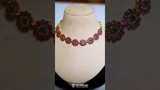 ✨ Ruby & Emerald Elegance in Gold ✨