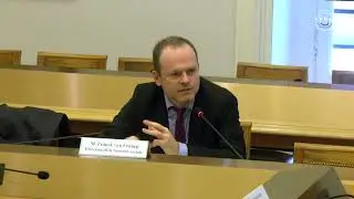 Franck von Lennep intervenant au S&eacute;nat, &agrave; propos des contrats responsables