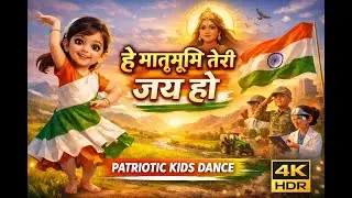 हे मातृभूमि तेरी | Kids Patriotic Song 🇮🇳 | 4K HDR Animated Dance | Desh Bhakti Poem
