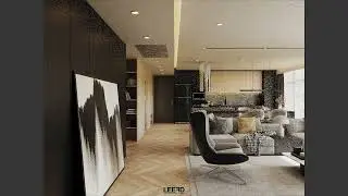 Modern Interior Design (3D Rendering) Vray For Sketchup