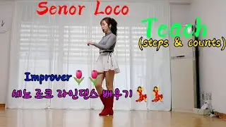 🌹Senor Loco linedance(Improver) - Teach(tutorial) 🌸세뇨 로코 라인댄스 배우기