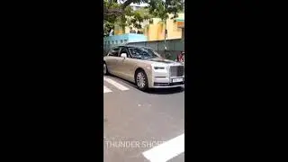 THALAPATHY VIJAY ROLLS ROYCE CAR MASS ENTRY 🔥🔥🔥 #thalapathy  #rolls royce
