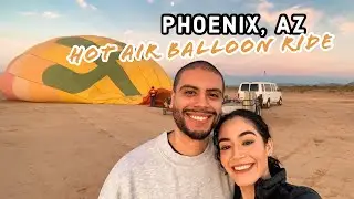 Our First Hot Air Balloon Ride in Phoenix - Arizona Sunrise with Champagne Breakfast