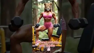 Title: Jungle Gym Beasts: When the Wild Gets Ripped! #ai #cute #ytshorts #animals #animation