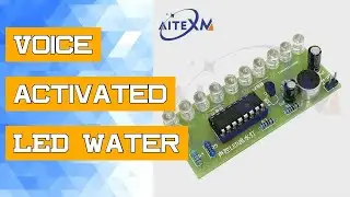 Voice activated LED Water Light Kit CD4017 Lantern Control Fun Electronic Production Teaching Traini