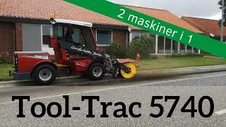 Redskabsb&aelig;rer med l&oslash;ftearm. Timan Tool Trac 5740. To maskiner i en