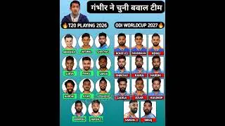 T20 world cup 2027 strong playing xi 🥶 #cricket #ipl #cricketlover # #iplhighlights #garykirsten