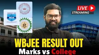 WBJEE Result 2025 Out | Marks vs College | WBJEE Cutoff & Counselling Live Update