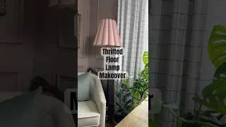 Thrifted Floor Lamp Makeover #thrifting #thriftdecor