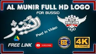 AL Munir Full HD Logo For Bussid|Realistic Look Logo Pack|Bukhari Creation
