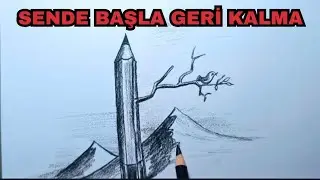 Hiç Çizemeyenler İçin Sevimli Kalem Çizimi | Adım Adım Öğretici