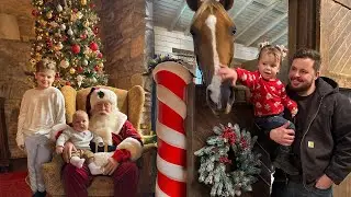 Exploring Milky Way Farms At Christmas! (SANTA'S HOUSE & BARN)