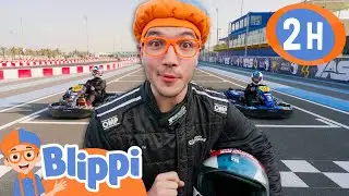 Zooming Blippi's Go-Kart Adventure! | Blippi | Moonbug Kids - Fun Zone