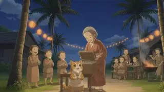A Little Cat's Perfect Evening in an Okinawan Village 🐱✨