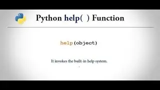 HOW TO USE THE HELP FUNCTION IN PYTHON.