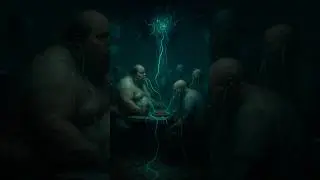 They fed the machine.Now it feeds on them. 📡💉 #RealityInReverse #dark #future #aiart #humans #tech