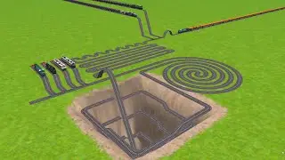 FOUR LOCOMOTIVE COUPLING TRAINS CROSSING FROM SQUARE CIRCLES RAILROAD TRACKS ZIG ZAG TRACKS/ #trains