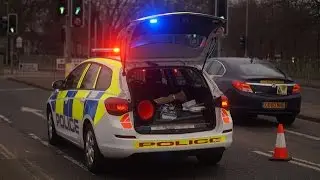RTC on Park End Road, Gloucester - UK Police and Bus Recovery on Scene [1080p, 60fps]
